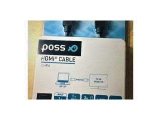 Cablu HDMI de mare viteza cu Ethernet, Poss, HDTV compatibil