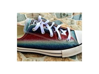 Converse All Star, tenisi aspect stralucitor multicolor