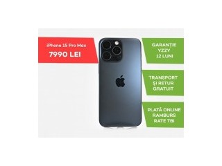 IPhone 15 Pro Max / 512 GB / GARANȚIE 365 zile /