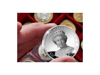 Moneda Argint Jubiliara Regina Elisabeta