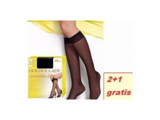 2 + 1 GRATIS Sosete treisferturi Golden Lady Gambaletto 20 D